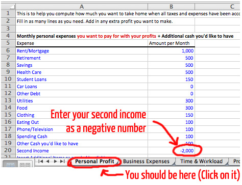 Pricing Guide for Photographers Workbook Screenshot