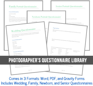 Photography Client Questionnaires