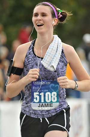 Jamie Running Her Half Marathon