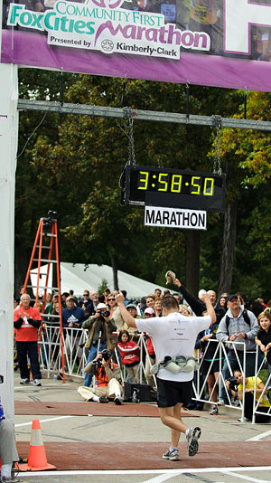 Fox Cities Marathon 2010 finish line