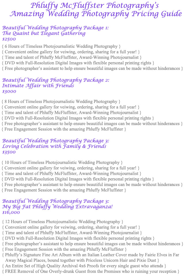  Mariage - Photographie - Forfaits et prix