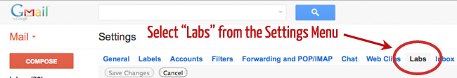 gmail labs