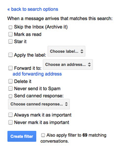 gmail filters