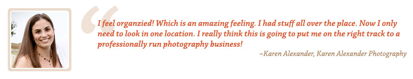 Photography Accounting Testimonial by Karen Alexander