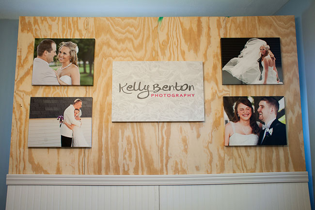 bridal show wall in progress