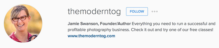 the modern tog instagram