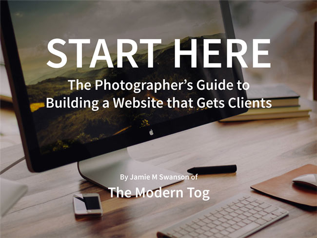 Pro photography website creation ebook by The Modern Tog